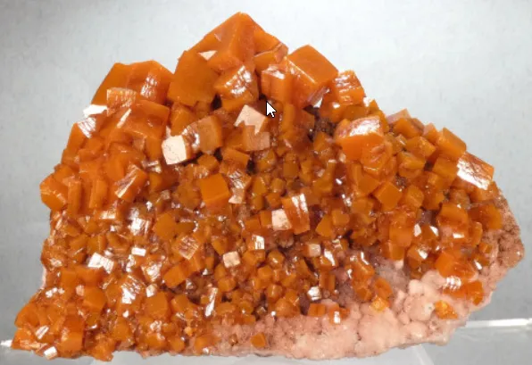 Wulfenite crystal grouping - image 2