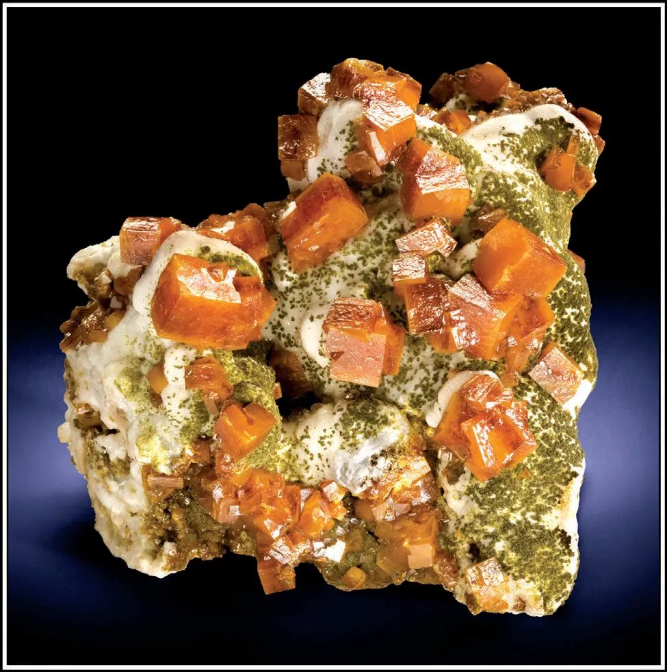 Wulfenite, Descloizite, Calcite - image 1