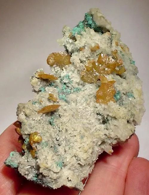 Wulfenite, Devilline, Serpierite image