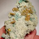 Wulfenite, Devilline, Serpierite - image 1