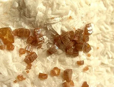 Wulfenite, Dolomite - image 2