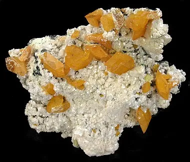 Wulfenite, Dolomite image