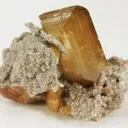 Wulfenite, Dolomite (Var: Cobaltoan Dolomite) - image 1
