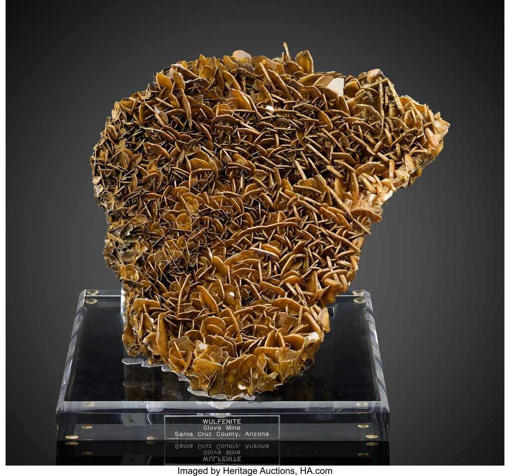 Wulfenite from Glove Mine, Arizona, USA image
