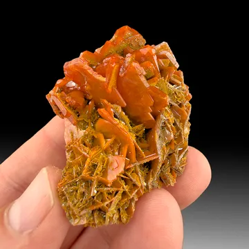 Wulfenite from Jianshan Mine, Xinjiang, China