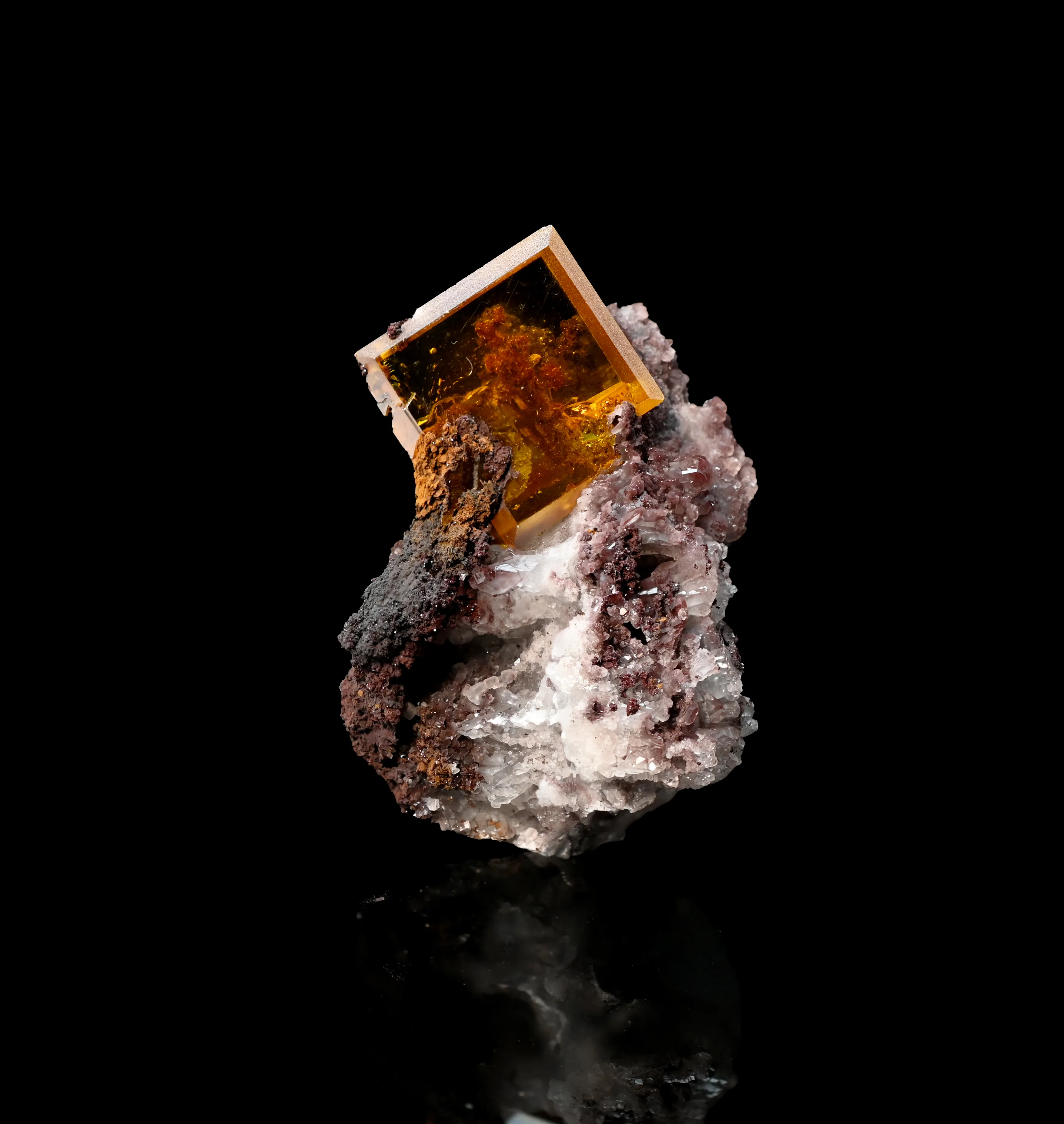 Wulfenite from Mexico, Chihuahua, Ahumada Municipality, Los Lamentos Mts - image 1