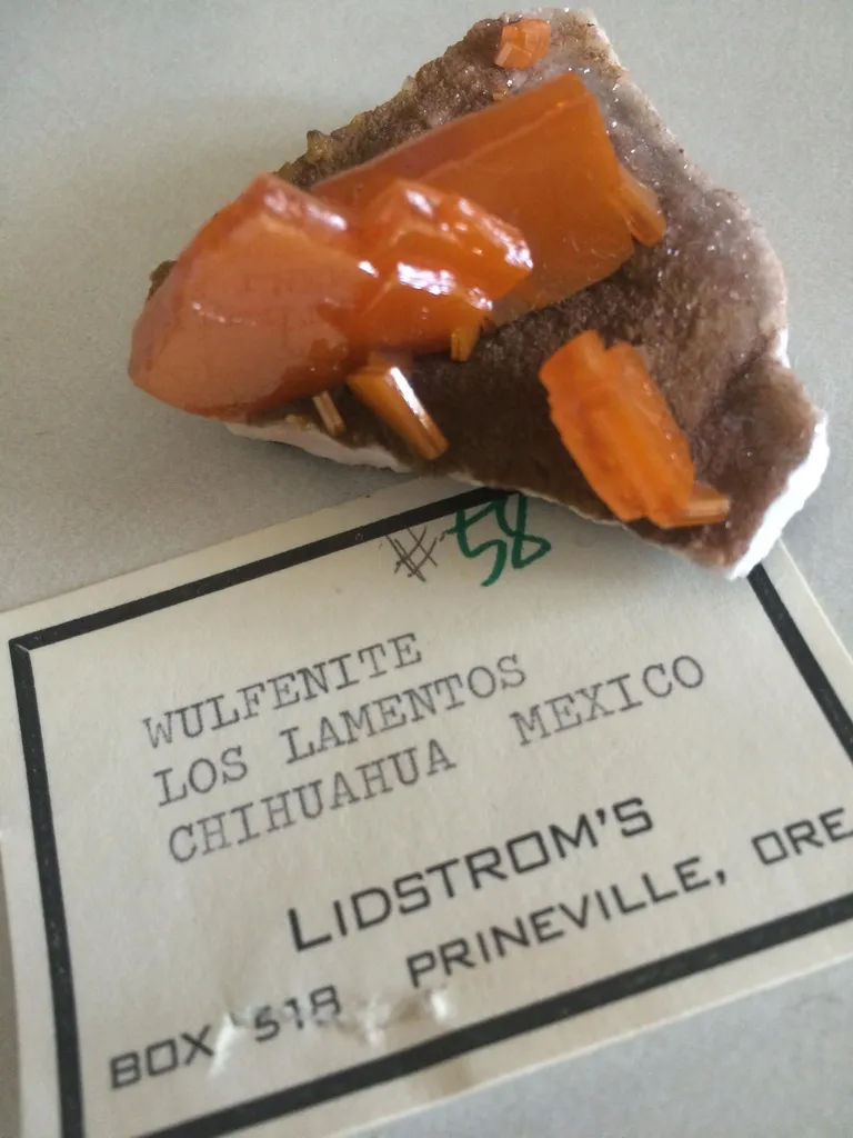 Wulfenite from Mexico, Chihuahua, Los Lamentos Mts, Erupción Mine - image 2