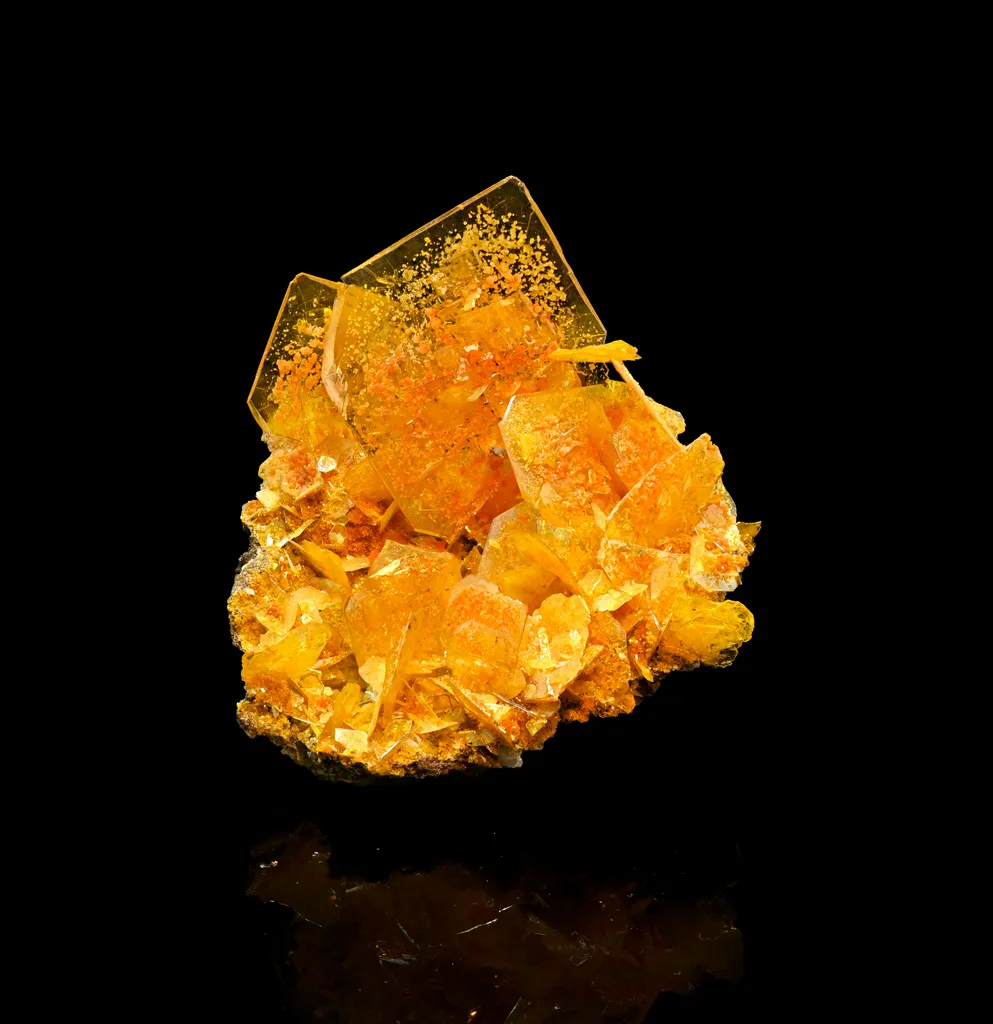 Wulfenite from Mexico, Sonora, San Francisco Mine image