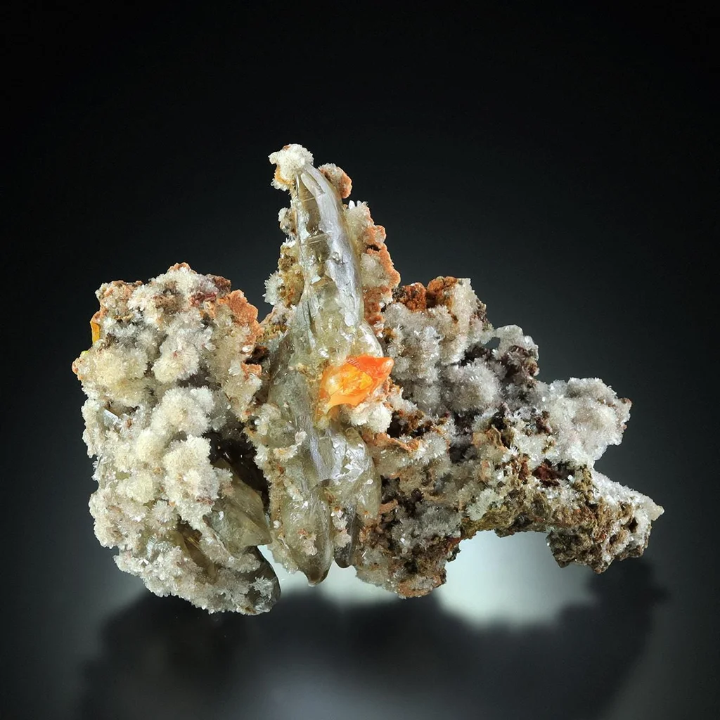 Wulfenite from M’Fouati mine, Bouenza Department, Republic of the Congo image