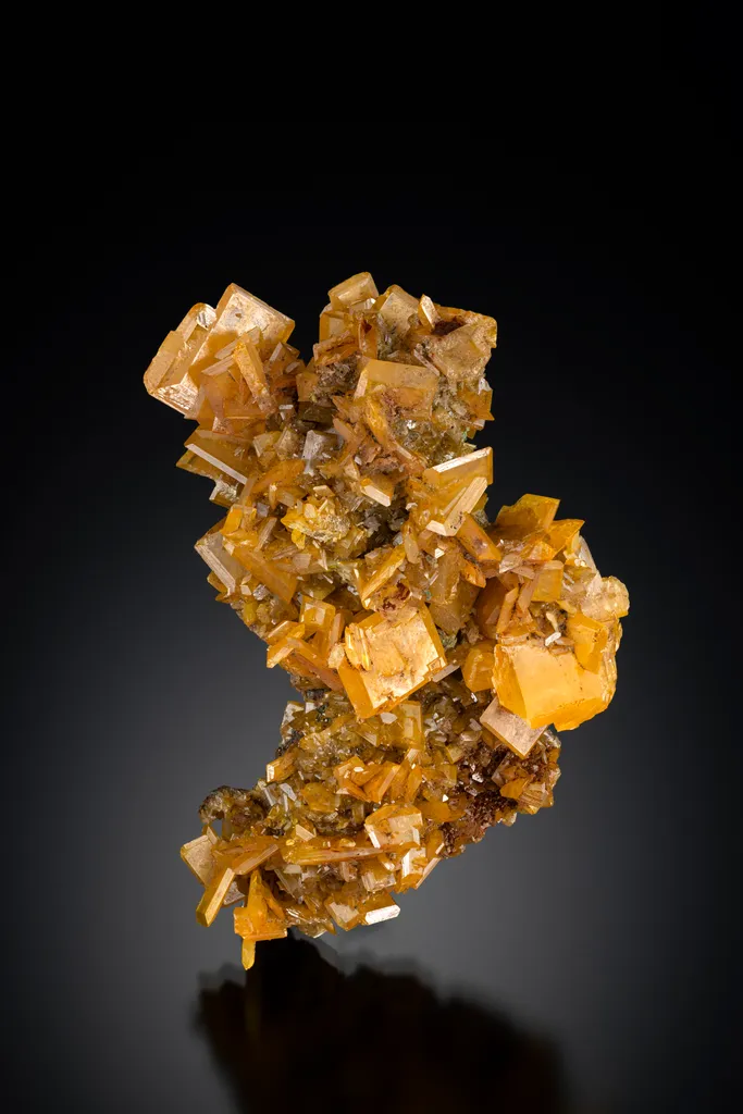 Wulfenite from Namibia, Oshikoto Region, Tsumeb