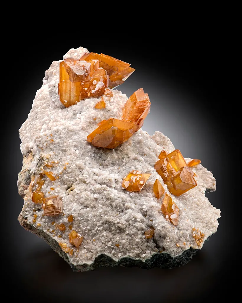 Wulfenite from Namibia, Oshikoto Region, Tsumeb image