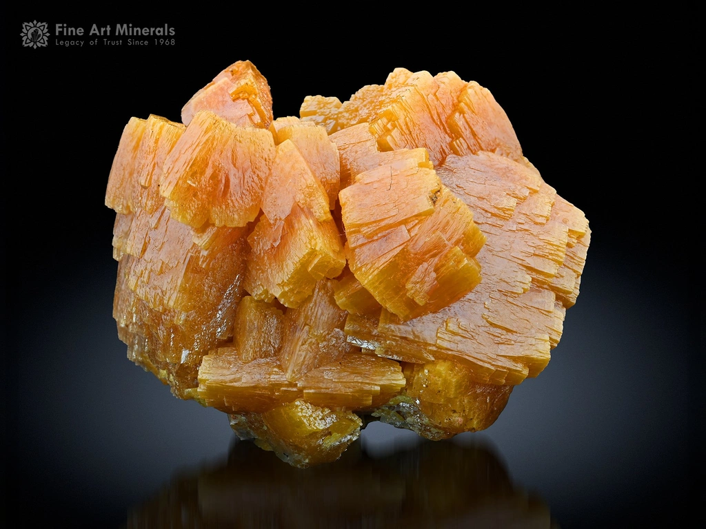 Wulfenite from Ojuela Mine, Mapimí, Durango, Mexico image