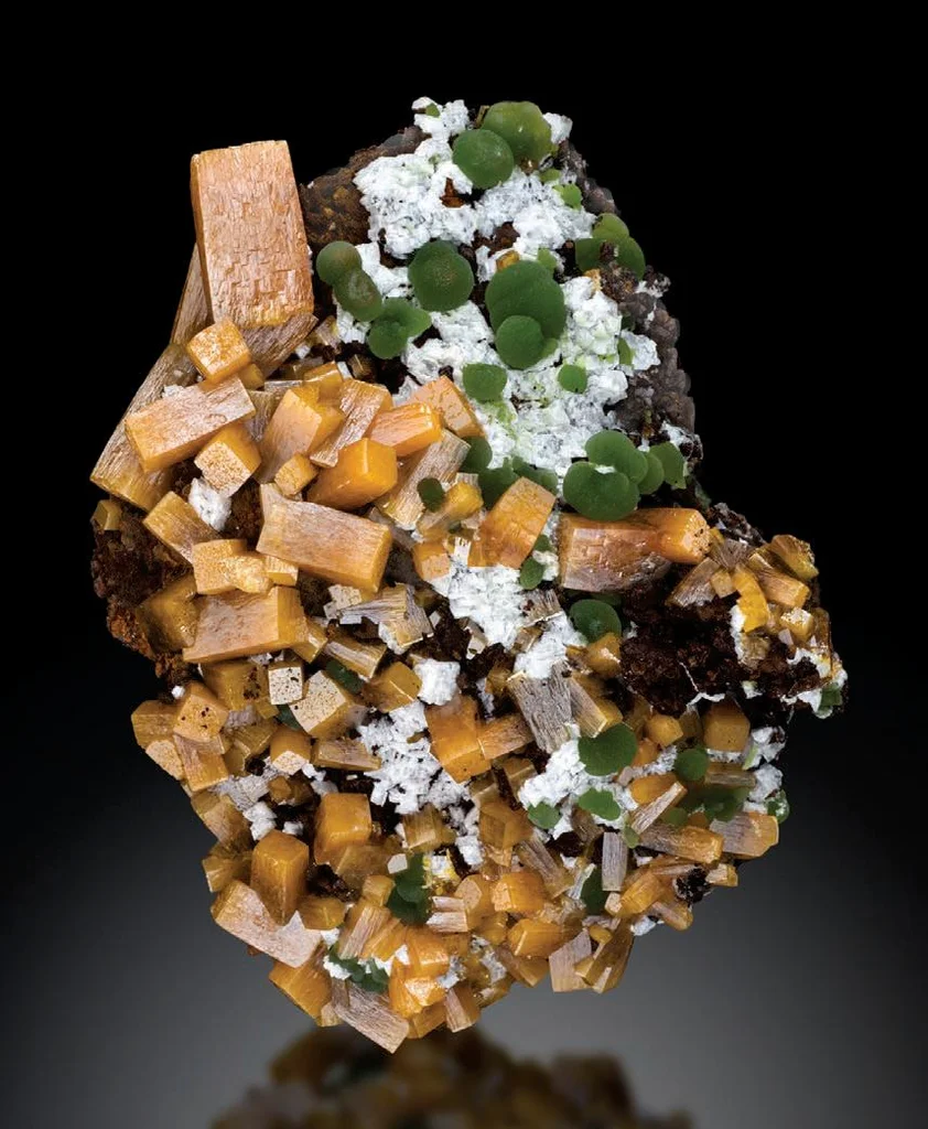 Wulfenite from Ojuela Mine, Mapimí, Durango, Mexico image