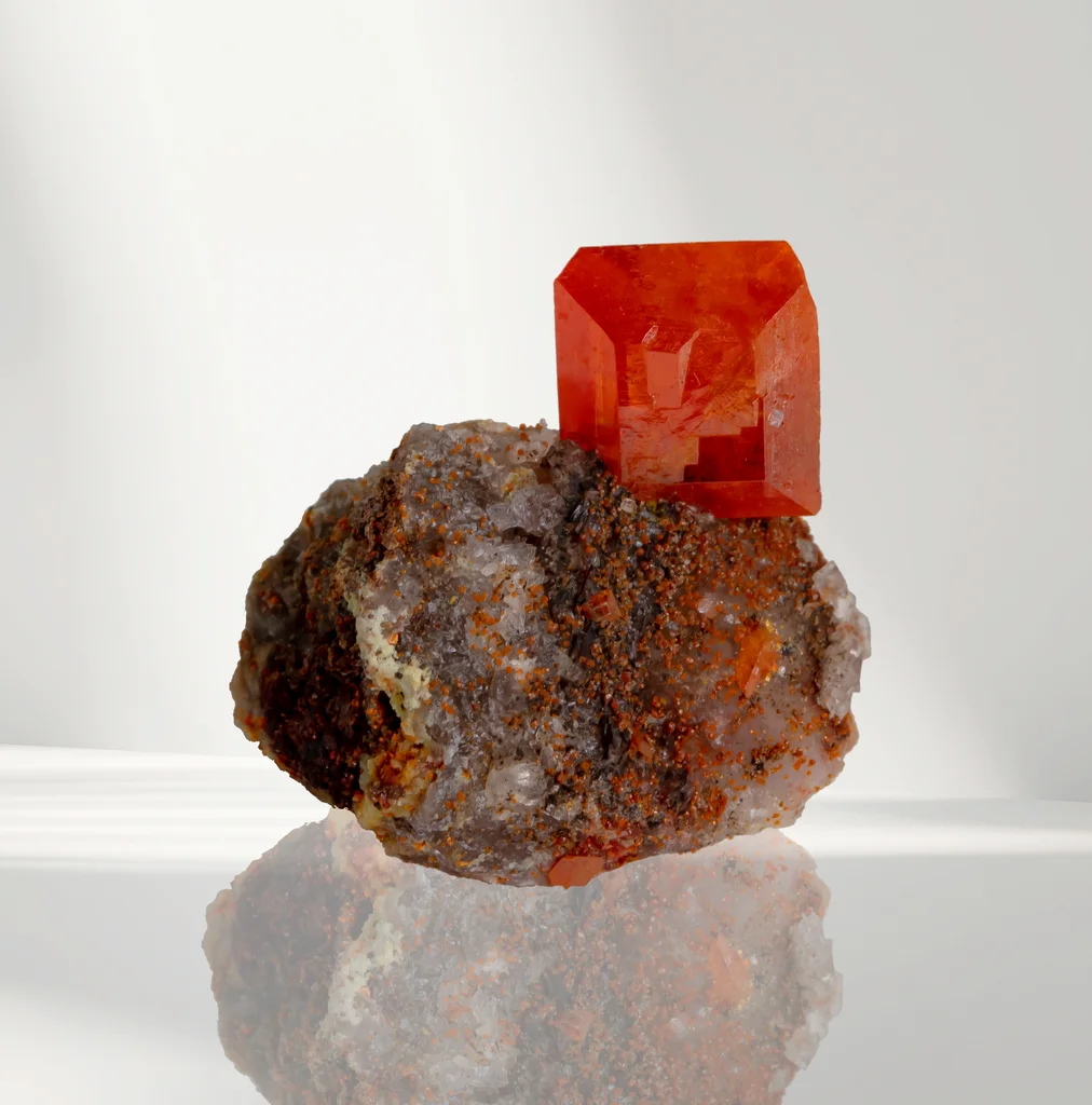 Wulfenite from Red Cloud Mine, Arizona, USA image