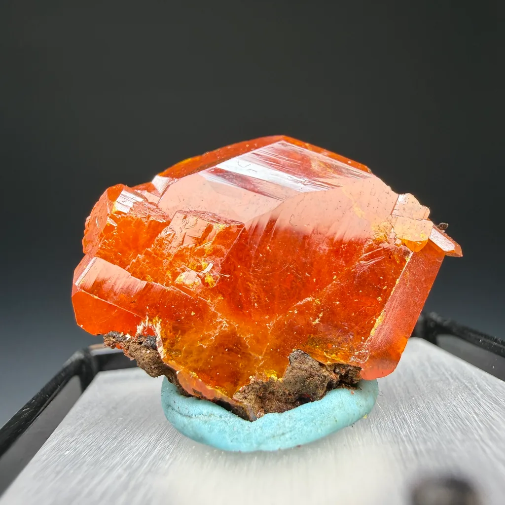 Wulfenite from Red Cloud Mine, Arizona, USA image