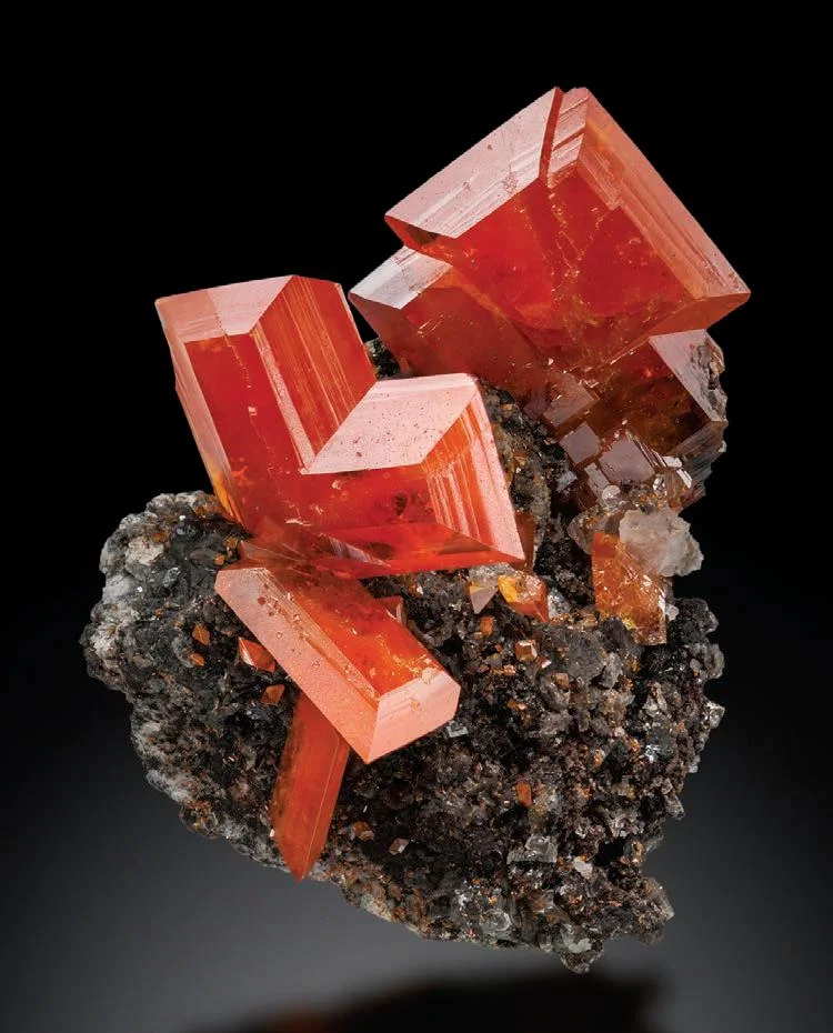 Wulfenite from Red Cloud Mine, Arizona, USA image