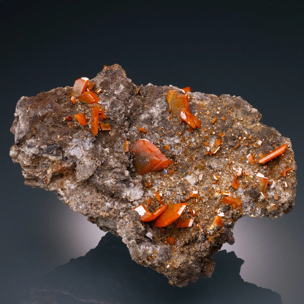 Wulfenite from Red Cloud Mine, Arizona, USA image