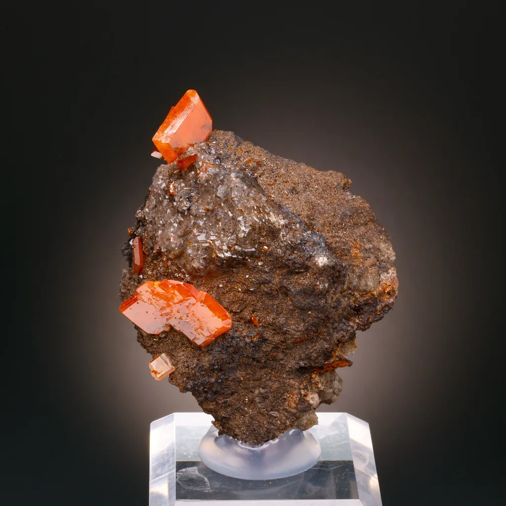 Wulfenite from Red Cloud Mine, Arizona, USA image