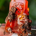 Wulfenite from Red Cloud Mine, USA. Aesthetic crystals, glassy luster, beautiful red-orange color - image 6