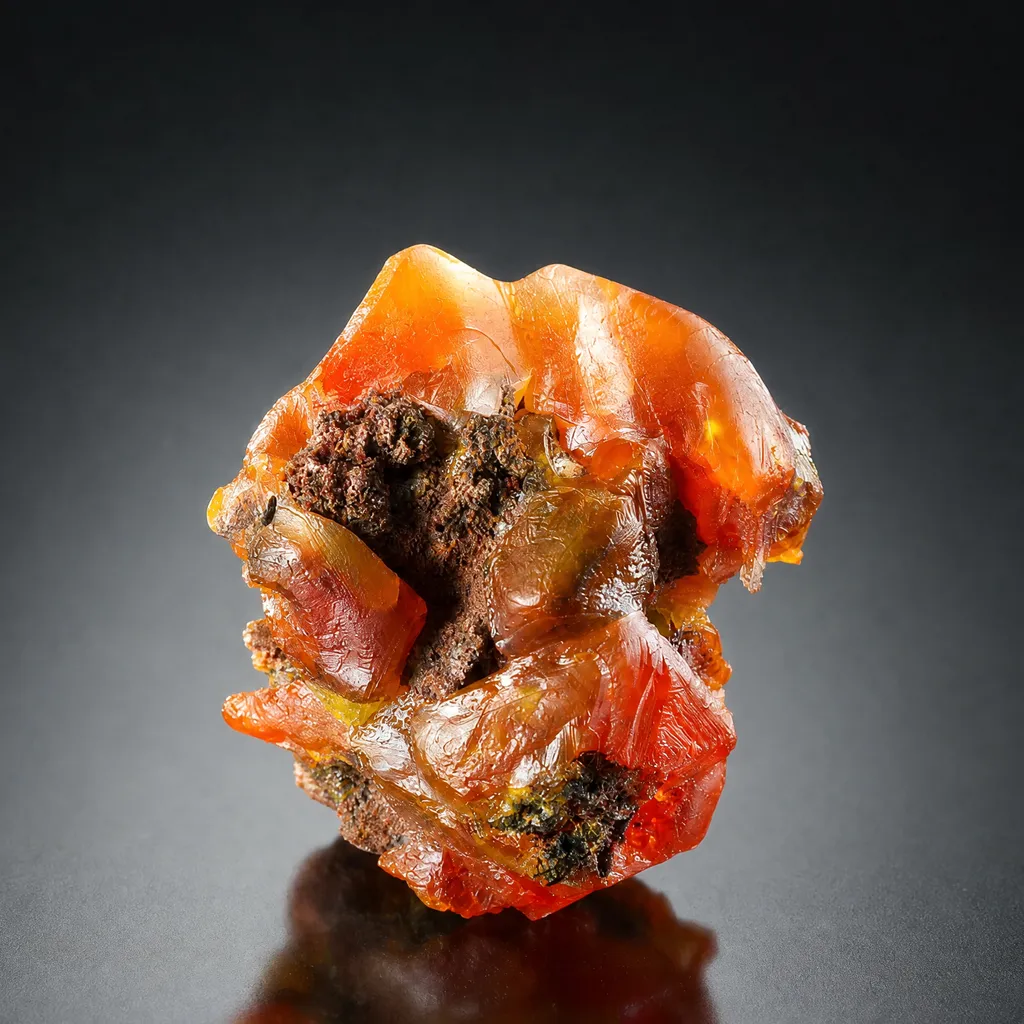 Wulfenite from Republic of the Congo, Bouenza Department, M’Fouati mine