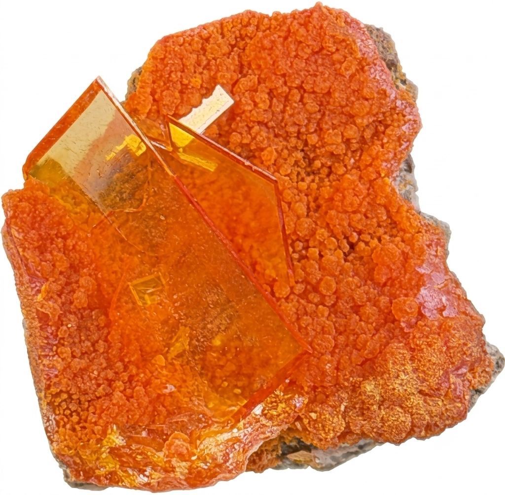 Wulfenite from Rowley Mine, Arizona, USA image