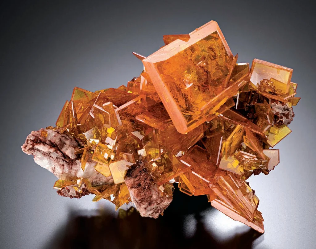 Wulfenite from Rowley Mine, Arizona, USA image
