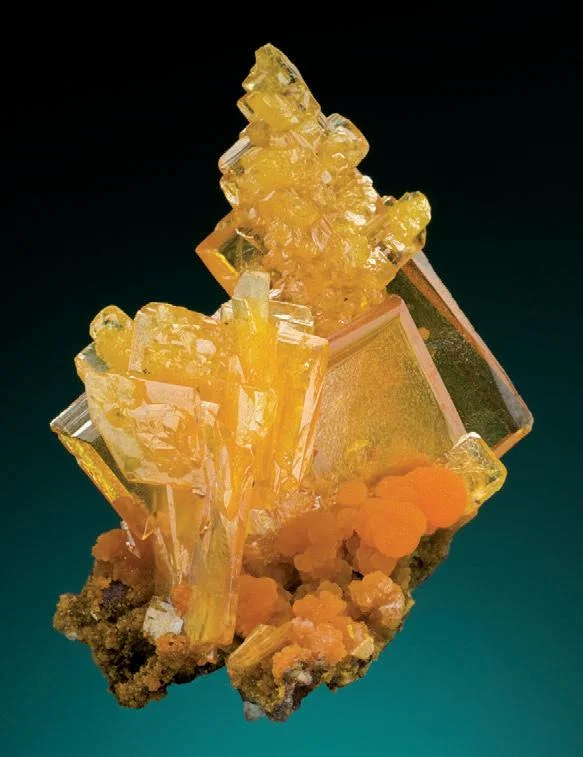 Wulfenite from San Francisco Mine, Sonora, Mexico image