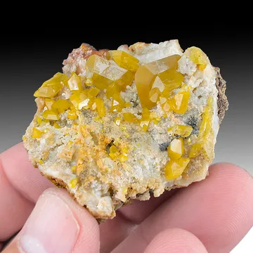 Wulfenite from Touissit, Oriental Region, Morocco