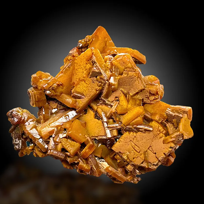 Wulfenite from Union Mine, Mežica (Miess), Slovenia image