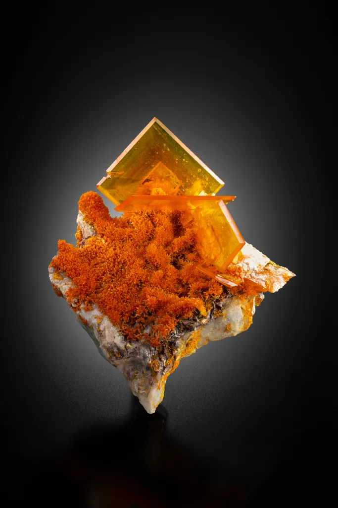 Wulfenite from USA, Arizona, Rowley Mine image