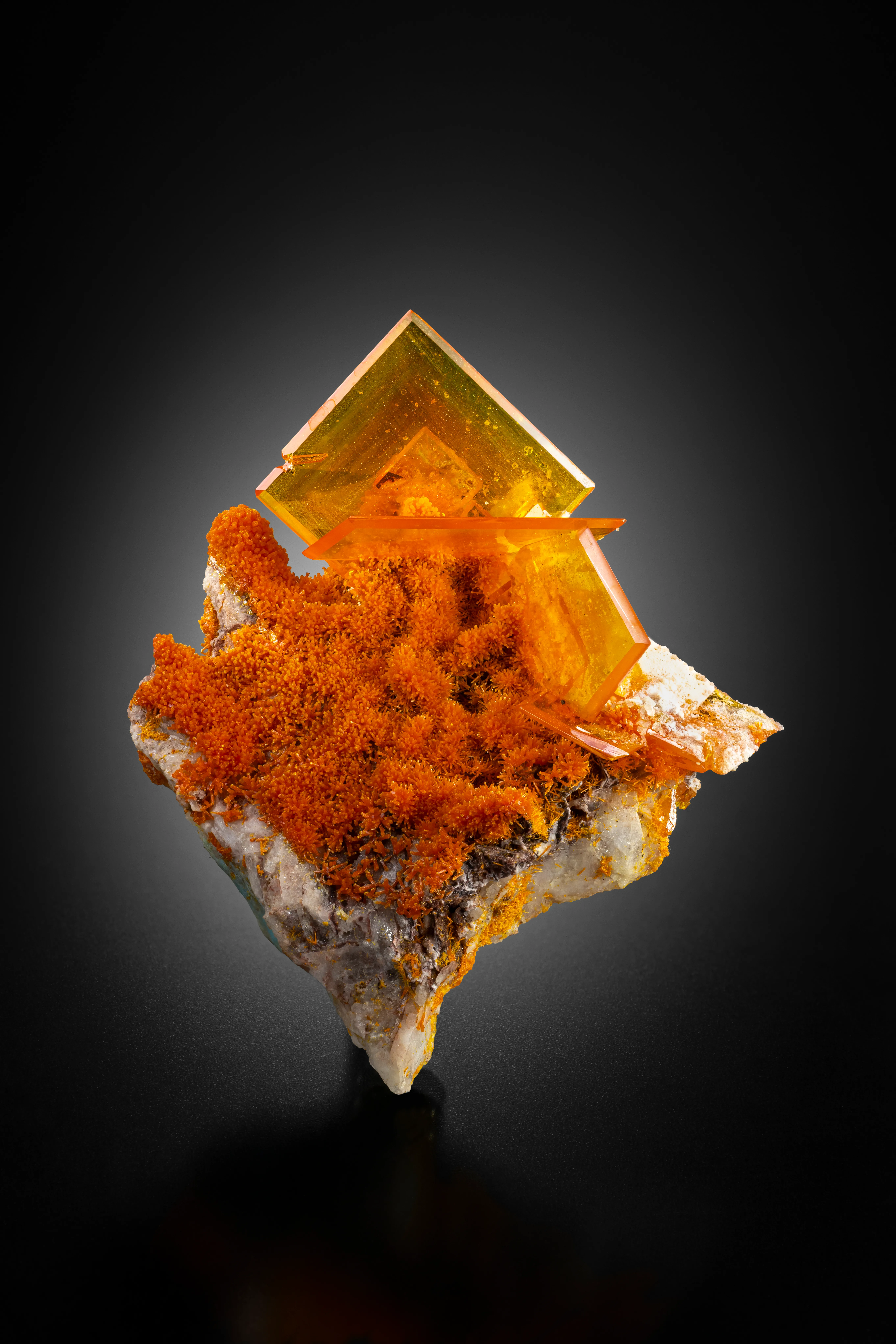 Wulfenite from USA, Arizona, Rowley Mine - image 2
