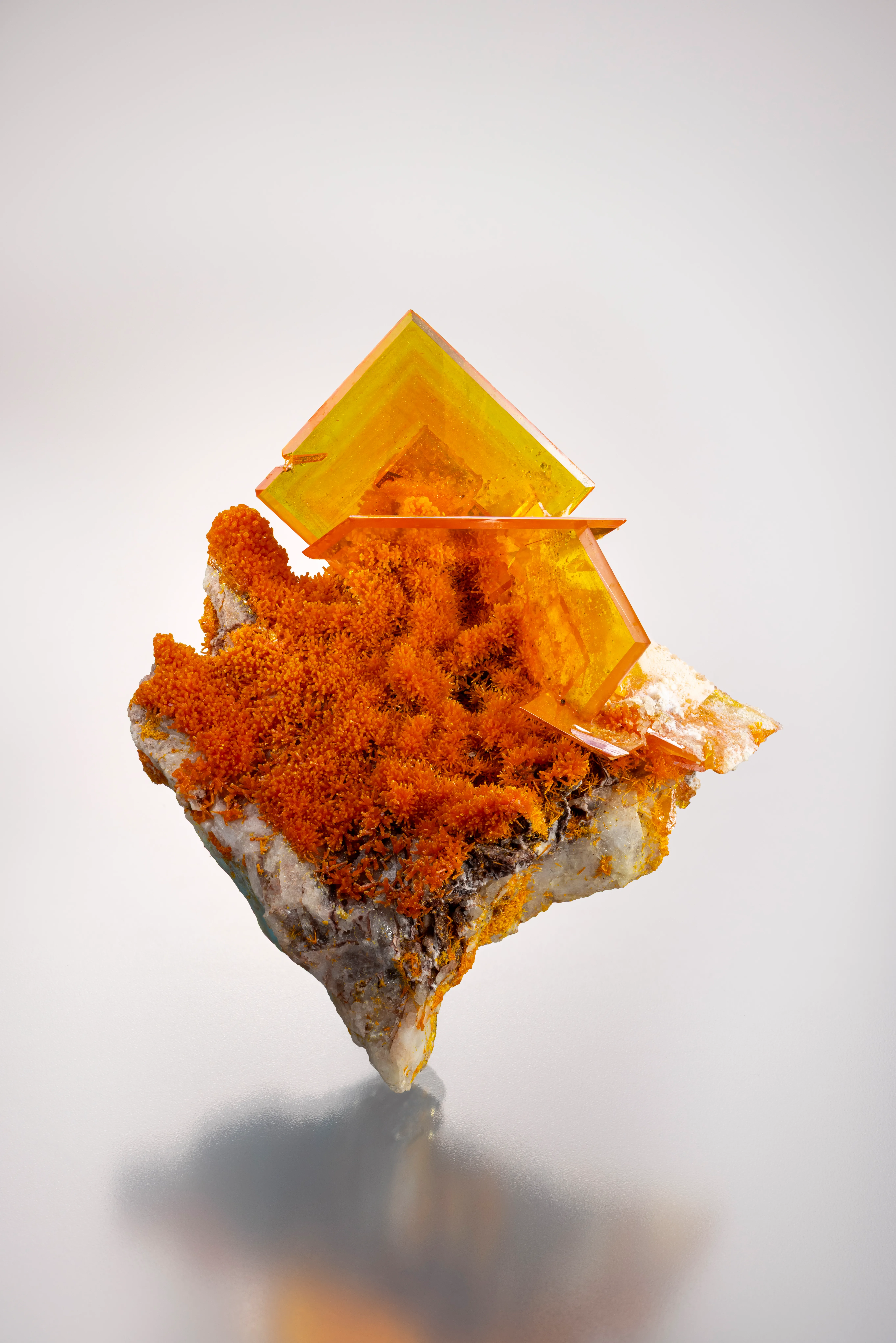 Wulfenite from USA, Arizona, Rowley Mine - image 1