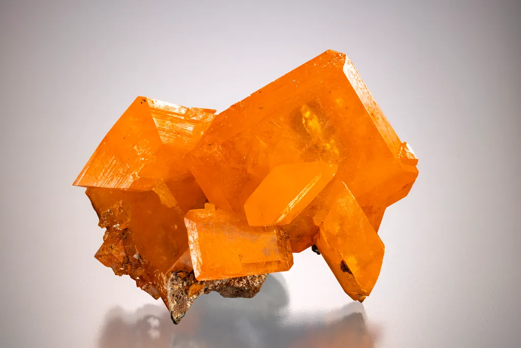 Wulfenite from USA, Arizona, Yuma Mine