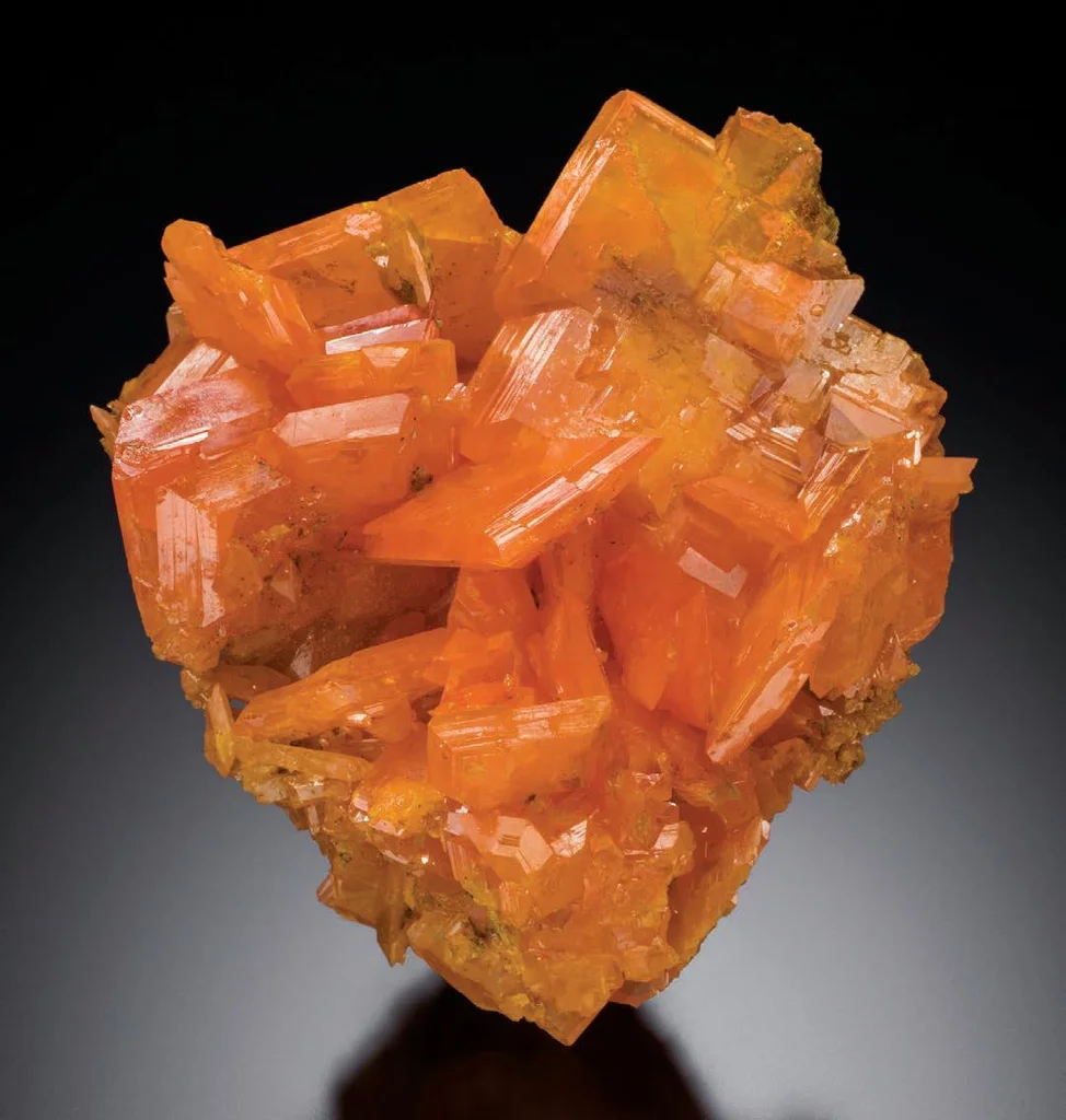 Wulfenite from Yuma Mine, Arizona, USA image