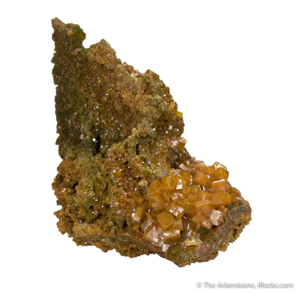 Wulfenite (Gemmy) on Mimetite - image 6