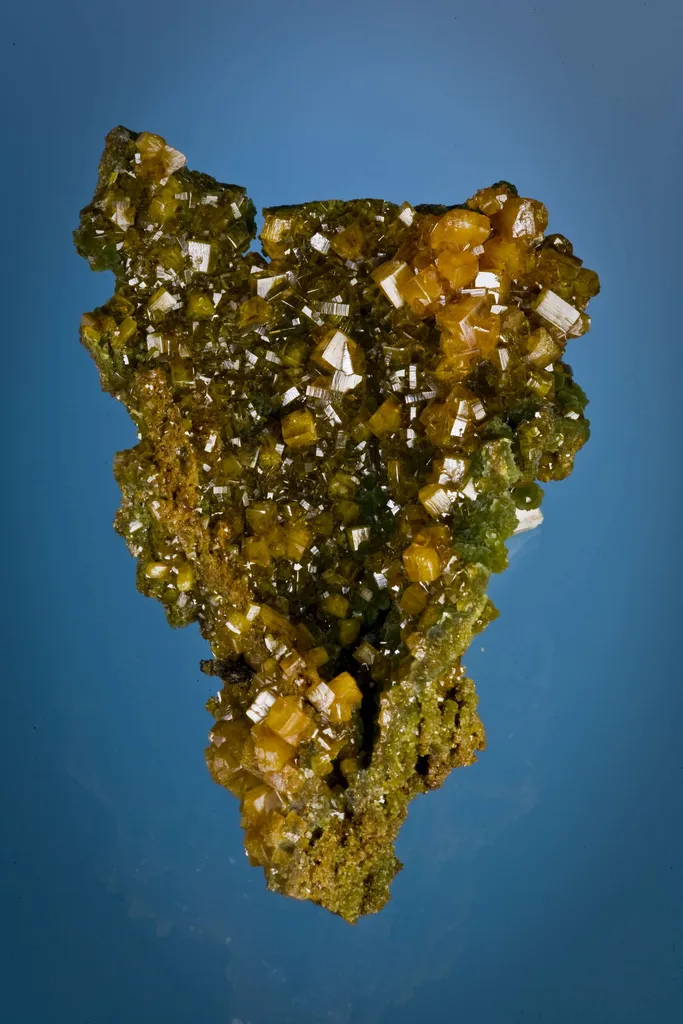 Wulfenite (Gemmy) on Mimetite - image 2