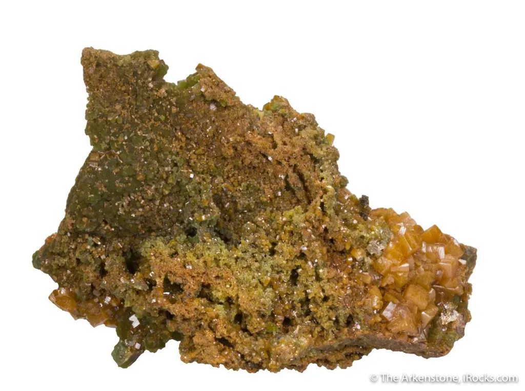 Wulfenite (Gemmy) on Mimetite - image 3