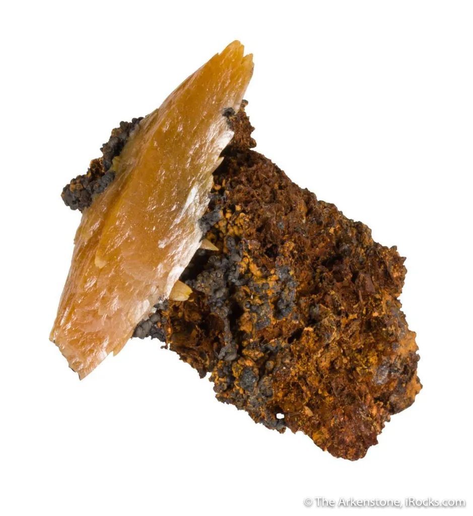Wulfenite (large bipyramidal crystal) - image 5