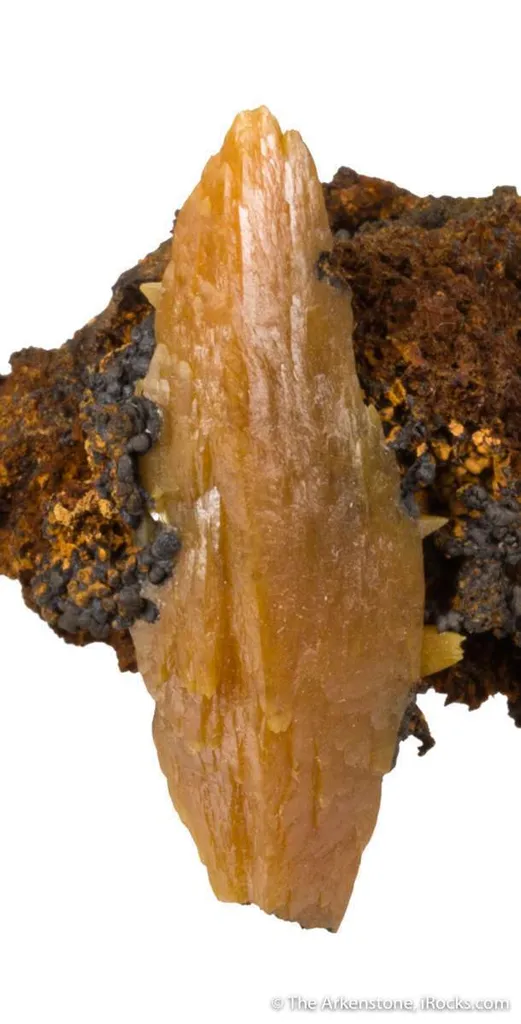 Wulfenite (large bipyramidal crystal) - image 4