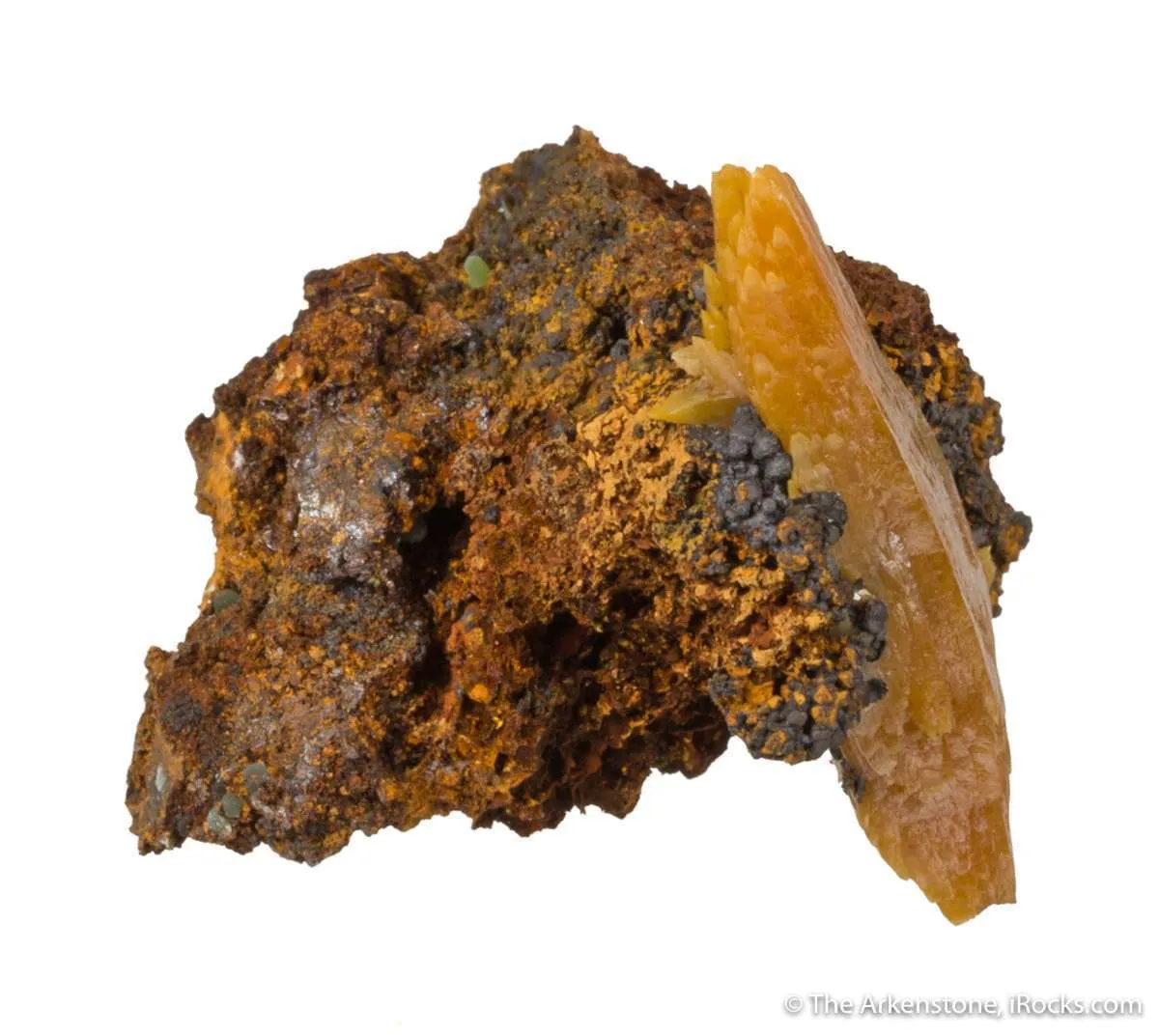 Wulfenite (large bipyramidal crystal) - image 7