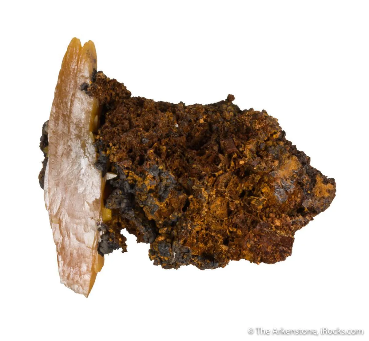 Wulfenite (large bipyramidal crystal) - image 6