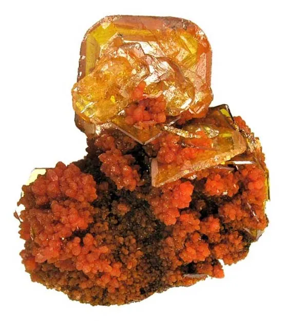 Wulfenite, Mimetite - image 1