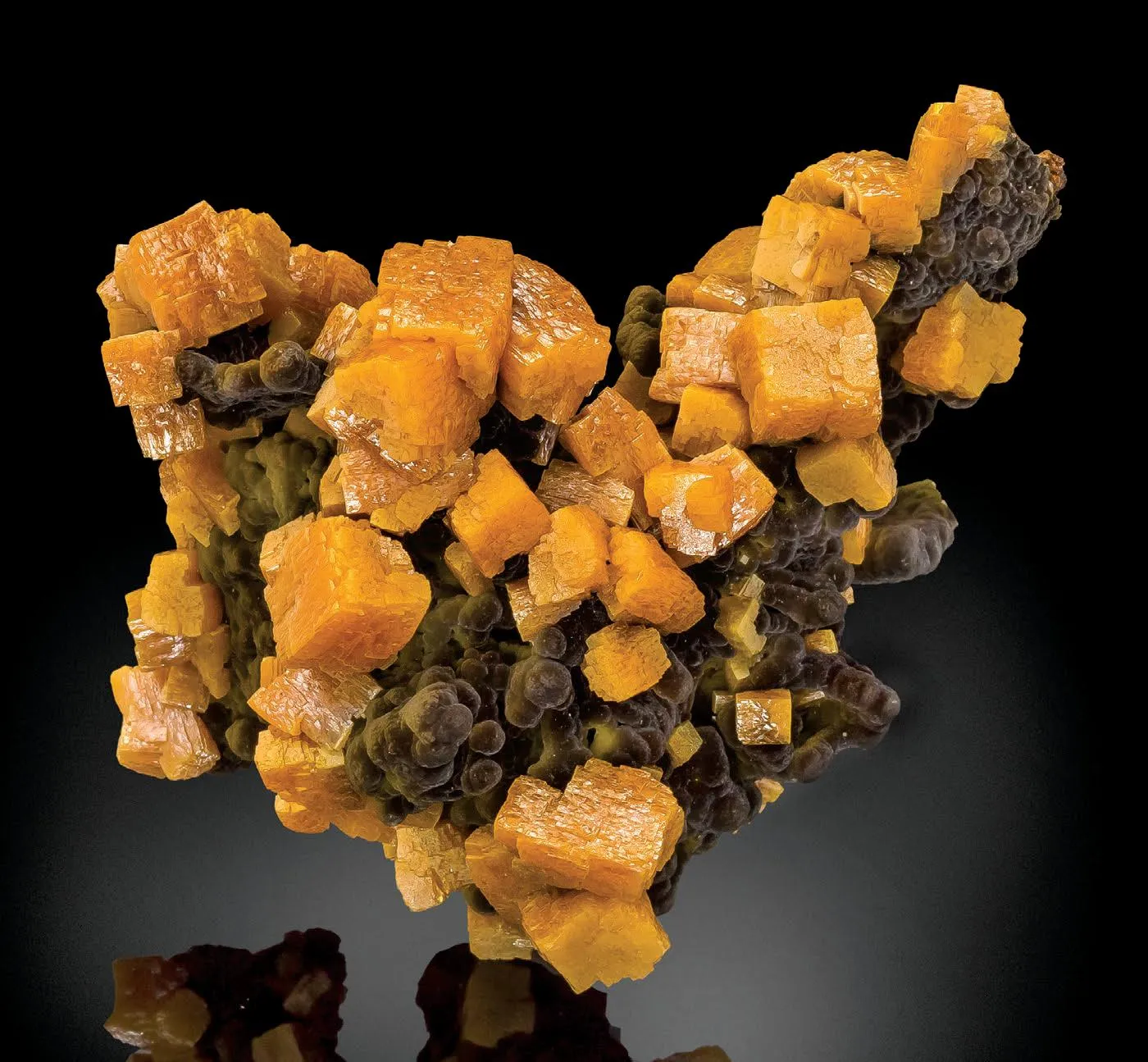 Wulfenite, Mottramite - image 1