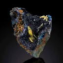 Wulfenite on Azurite - image 7