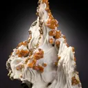 Wulfenite on Baryte - image 1
