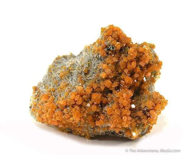 Wulfenite on Baryte image