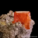 Wulfenite on Calcite (2003) - image 4