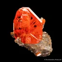 Wulfenite on Calcite - image 4