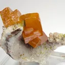 Wulfenite on Calcite - image 2