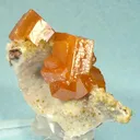 Wulfenite on Calcite - image 1